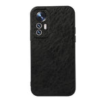 Custodia per telefono in PU con trama di cavallo pazzo con foro accurato, For Xiaomi Mi 12 Lite
