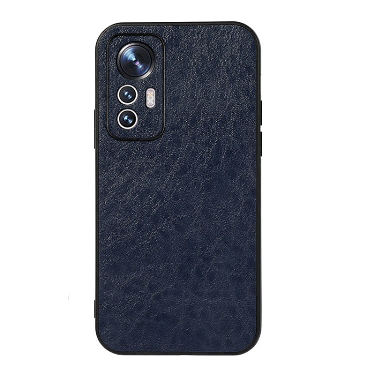 Custodia per telefono in PU con trama di cavallo pazzo con foro accurato, For Xiaomi Mi 12 Lite