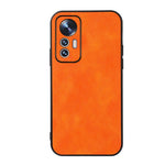Custodia per telefono in PU con texture Litchi a due colori con foro accurato, For Xiaomi Mi 12 Lite