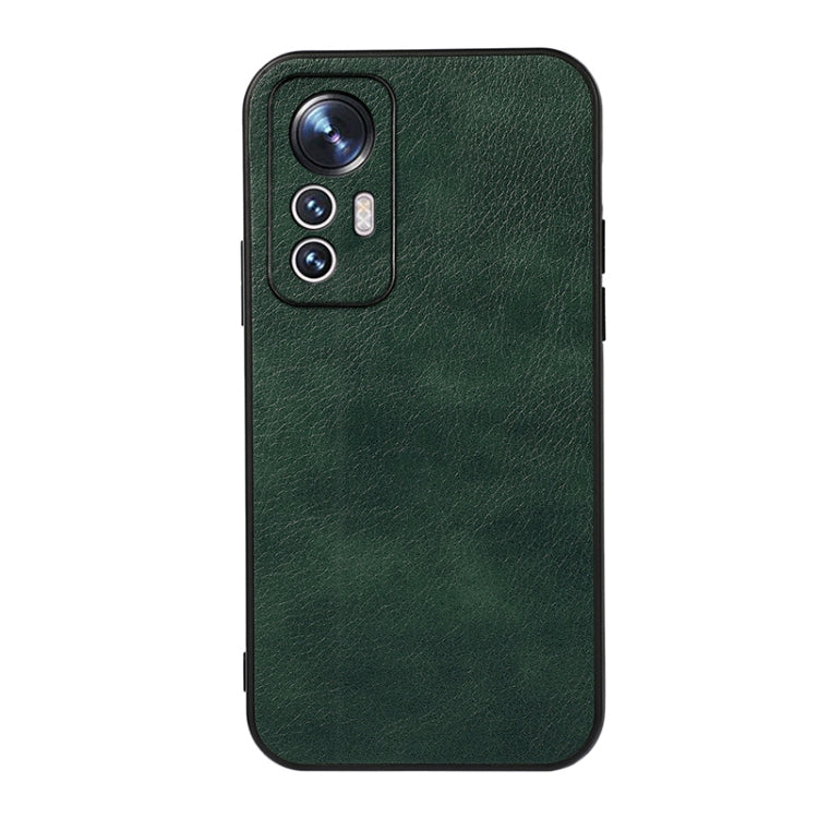 Custodia per telefono in PU con texture Litchi a due colori con foro accurato, For Xiaomi Mi 12 Lite