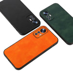 Custodia per telefono in PU con texture Litchi a due colori con foro accurato, For Xiaomi Mi 12 Lite