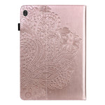 Custodia per tablet in pelle con motivo in rilievo pavone, For Lenovo M10 Plus 3rd Gen