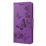 Custodia per telefono in pelle goffrata farfalla, For Xiaomi Redmi 10A, For Xiaomi Redmi 10C, For Samsung Galaxy M23 5G