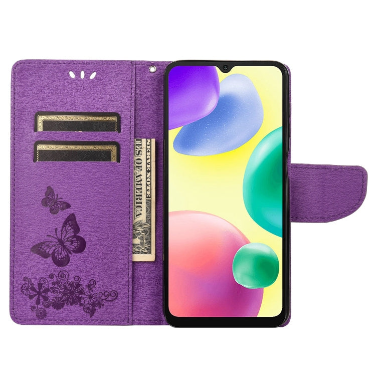 Custodia per telefono in pelle goffrata farfalla, For Xiaomi Redmi 10A, For Xiaomi Redmi 10C, For Samsung Galaxy M23 5G