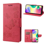 Custodia per telefono in pelle goffrata farfalla, For Xiaomi Redmi 10A, For Xiaomi Redmi 10C, For Samsung Galaxy M23 5G