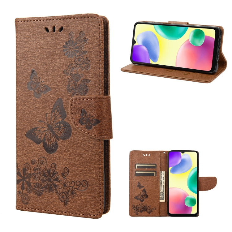 Custodia per telefono in pelle goffrata farfalla, For Xiaomi Redmi 10A, For Xiaomi Redmi 10C, For Samsung Galaxy M23 5G