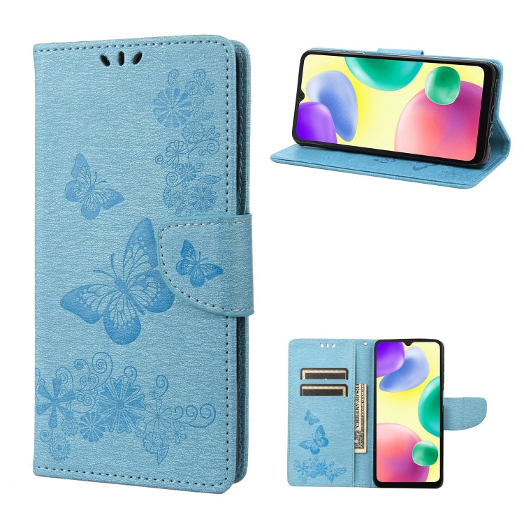 Custodia per telefono in pelle goffrata farfalla, For Xiaomi Redmi 10A, For Xiaomi Redmi 10C, For Samsung Galaxy M23 5G
