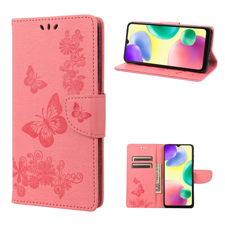 Custodia per telefono in pelle goffrata farfalla, For Xiaomi Redmi 10A, For Xiaomi Redmi 10C, For Samsung Galaxy M23 5G