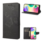 Custodia per telefono in pelle goffrata farfalla, For Xiaomi Redmi 10A, For Xiaomi Redmi 10C, For Samsung Galaxy M23 5G