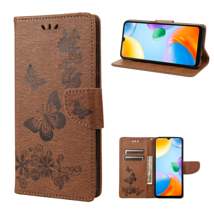 Custodia per telefono in pelle goffrata farfalla, For Xiaomi Redmi 10A, For Xiaomi Redmi 10C, For Samsung Galaxy M23 5G