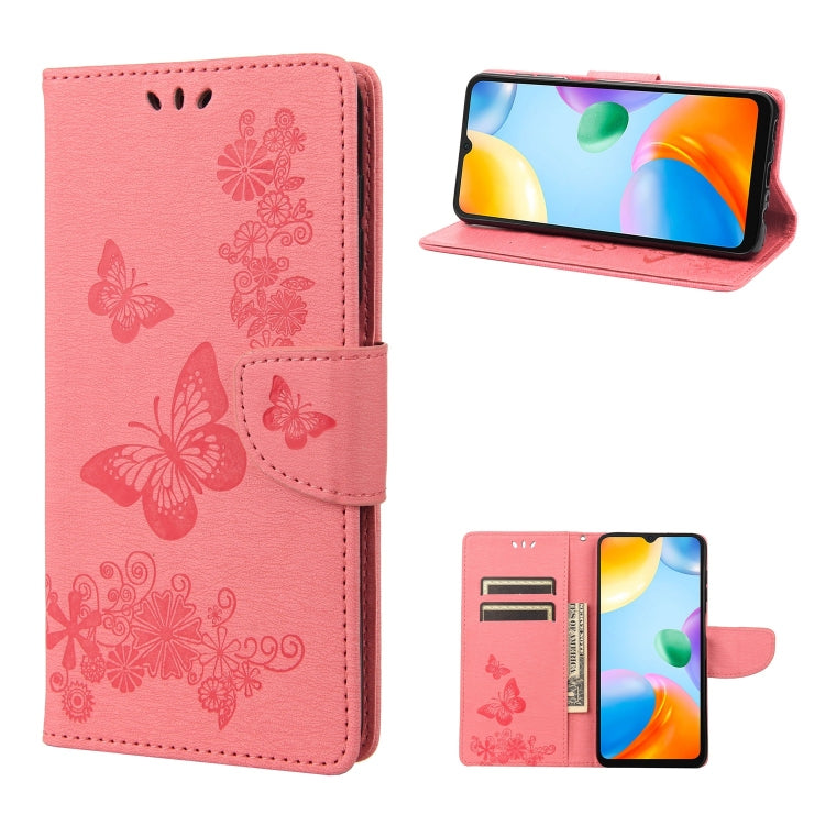 Custodia per telefono in pelle goffrata farfalla, For Xiaomi Redmi 10A, For Xiaomi Redmi 10C, For Samsung Galaxy M23 5G