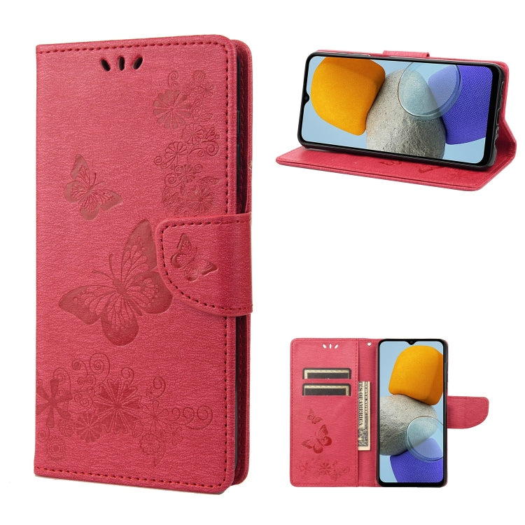 Custodia per telefono in pelle goffrata farfalla, For Xiaomi Redmi 10A, For Xiaomi Redmi 10C, For Samsung Galaxy M23 5G