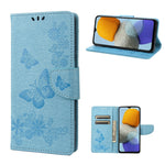 Custodia per telefono in pelle goffrata farfalla, For Xiaomi Redmi 10A, For Xiaomi Redmi 10C, For Samsung Galaxy M23 5G