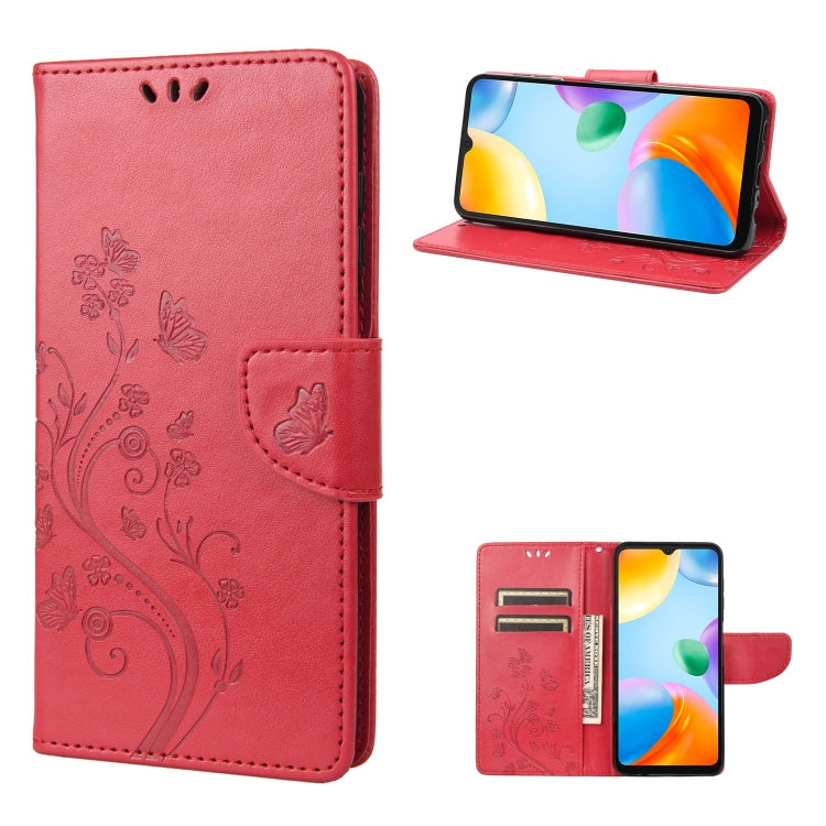Custodia per cellulare in pelle con motivo floreale a farfalla, For Xiaomi Redmi 10A, For Xiaomi Redmi 10C, For Samsung Galaxy M23 5G