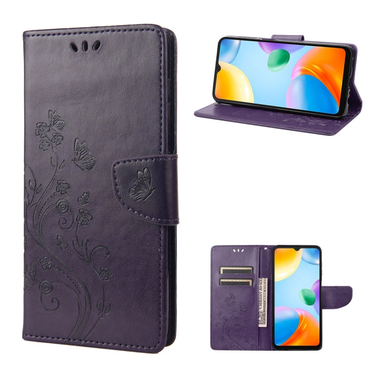 Custodia per cellulare in pelle con motivo floreale a farfalla, For Xiaomi Redmi 10A, For Xiaomi Redmi 10C, For Samsung Galaxy M23 5G
