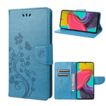 Custodia per cellulare in pelle con motivo floreale a farfalla, For Samsung Galaxy M53 5G