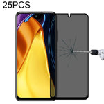Pellicola in vetro temperato anti-peeping a copertura totale da 25 pezzi, For Xiaomi Redmi Note 10 Pro(25 PCS), For Xiaomi Poco X3 Pro(25 PCS), For Xiaomi Poco F3(25 PCS), For Xiaomi Poco M3 Pro(25 PCS), For Xiaomi Poco F3 GT(25 PCS)                   ...