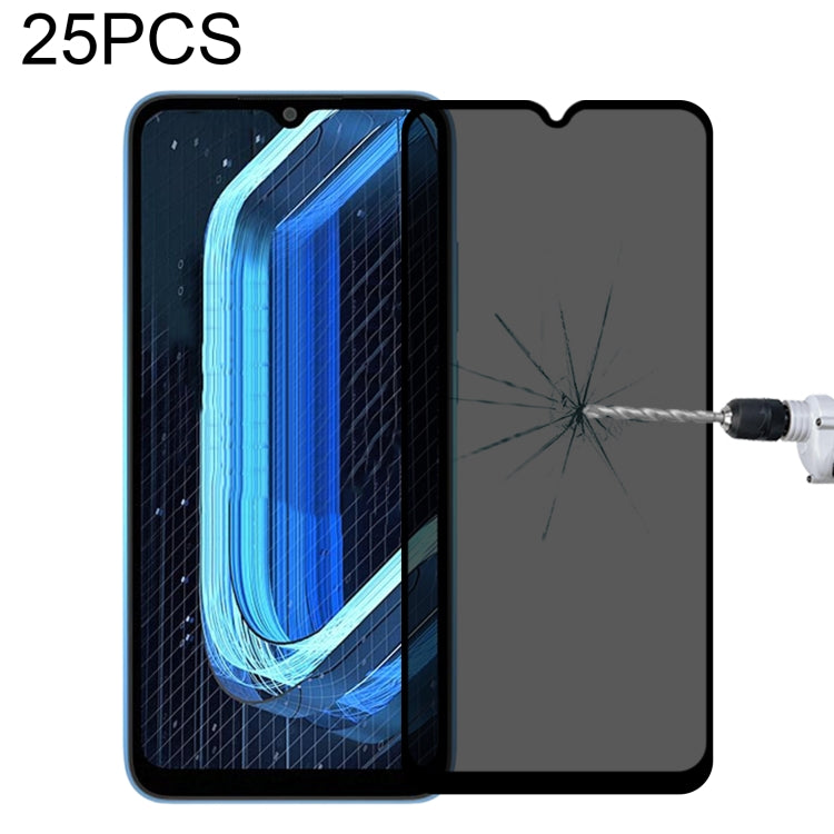 Pellicola in vetro temperato anti-peeping a copertura totale da 25 pezzi, For Xiaomi Redmi Note 10 Pro(25 PCS), For Xiaomi Poco X3 Pro(25 PCS), For Xiaomi Poco F3(25 PCS), For Xiaomi Poco M3 Pro(25 PCS), For Xiaomi Poco F3 GT(25 PCS)                   ...