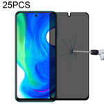 Pellicola in vetro temperato anti-peeping a copertura totale da 25 pezzi, For Xiaomi Redmi Note 10 Pro(25 PCS), For Xiaomi Poco X3 Pro(25 PCS), For Xiaomi Poco F3(25 PCS), For Xiaomi Poco M3 Pro(25 PCS), For Xiaomi Poco F3 GT(25 PCS)                   ...