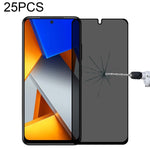 Pellicola in vetro temperato anti-peeping a copertura totale da 25 pezzi, For Xiaomi Redmi Note 10 Pro(25 PCS), For Xiaomi Poco X3 Pro(25 PCS), For Xiaomi Poco F3(25 PCS), For Xiaomi Poco M3 Pro(25 PCS), For Xiaomi Poco F3 GT(25 PCS)                   ...