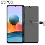 Pellicola in vetro temperato anti-peeping a copertura totale da 25 pezzi, For Xiaomi Redmi Note 10 Pro(25 PCS), For Xiaomi Poco X3 Pro(25 PCS), For Xiaomi Poco F3(25 PCS), For Xiaomi Poco M3 Pro(25 PCS), For Xiaomi Poco F3 GT(25 PCS)                   ...