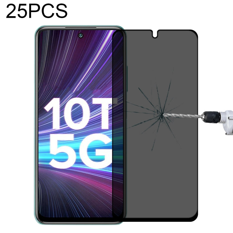 Pellicola in vetro temperato anti-peeping a copertura totale da 25 pezzi, For Xiaomi Redmi Note 10 Pro(25 PCS), For Xiaomi Poco X3 Pro(25 PCS), For Xiaomi Poco F3(25 PCS), For Xiaomi Poco M3 Pro(25 PCS), For Xiaomi Poco F3 GT(25 PCS)                   ...
