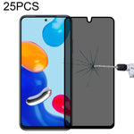 Pellicola in vetro temperato anti-peeping a copertura totale da 25 pezzi, For Xiaomi Redmi Note 10 Pro(25 PCS), For Xiaomi Poco X3 Pro(25 PCS), For Xiaomi Poco F3(25 PCS), For Xiaomi Poco M3 Pro(25 PCS), For Xiaomi Poco F3 GT(25 PCS)                   ...
