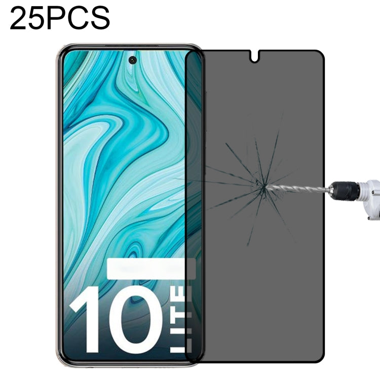 Pellicola in vetro temperato anti-peeping a copertura totale da 25 pezzi, For Xiaomi Redmi Note 10 Pro(25 PCS), For Xiaomi Poco X3 Pro(25 PCS), For Xiaomi Poco F3(25 PCS), For Xiaomi Poco M3 Pro(25 PCS), For Xiaomi Poco F3 GT(25 PCS)                   ...