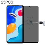 Pellicola in vetro temperato anti-peeping a copertura totale da 25 pezzi, For Samsung Galaxy S20 FE(25 PCS), For Xiaomi Redmi Note 11S / Note 11 SE India(25 PCS), For Samsung Galaxy M21(25 PCS), For Xiaomi Redmi K50/K50 Pro/K50 Gaming/Redmi K60(25 PCS)...