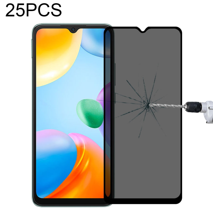 Pellicola in vetro temperato anti-peeping a copertura totale da 25 pezzi, For Samsung Galaxy S20 FE(25 PCS), For Xiaomi Redmi Note 11S / Note 11 SE India(25 PCS), For Samsung Galaxy M21(25 PCS), For Xiaomi Redmi K50/K50 Pro/K50 Gaming/Redmi K60(25 PCS)...