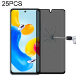 Pellicola in vetro temperato anti-peeping a copertura totale da 25 pezzi, For Samsung Galaxy S20 FE(25 PCS), For Xiaomi Redmi Note 11S / Note 11 SE India(25 PCS), For Samsung Galaxy M21(25 PCS), For Xiaomi Redmi K50/K50 Pro/K50 Gaming/Redmi K60(25 PCS)...