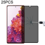 Pellicola in vetro temperato anti-peeping a copertura totale da 25 pezzi, For Samsung Galaxy S20 FE(25 PCS), For Xiaomi Redmi Note 11S / Note 11 SE India(25 PCS), For Samsung Galaxy M21(25 PCS), For Xiaomi Redmi K50/K50 Pro/K50 Gaming/Redmi K60(25 PCS)...