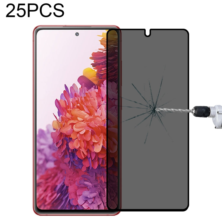 Pellicola in vetro temperato anti-peeping a copertura totale da 25 pezzi, For Samsung Galaxy S20 FE(25 PCS), For Xiaomi Redmi Note 11S / Note 11 SE India(25 PCS), For Samsung Galaxy M21(25 PCS), For Xiaomi Redmi K50/K50 Pro/K50 Gaming/Redmi K60(25 PCS)...