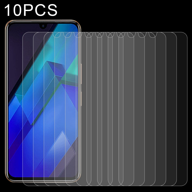 10 pellicole in vetro temperato da 0,26 mm 9H 2,5D, For Alcatel 1B 2022 (10 PCS), For Infinix Hot 12 (10 PCS), For Infinix Note 12 (10 PCS), For Infinix Smart 6 HD (10 PCS)