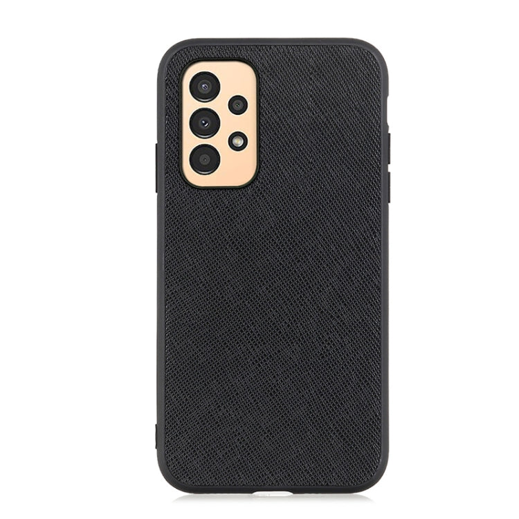 Custodia per telefono in vera pelle con trama incrociata, For Samsung Galaxy A13 4G, For Samsung Galaxy M23 / F23 5G
