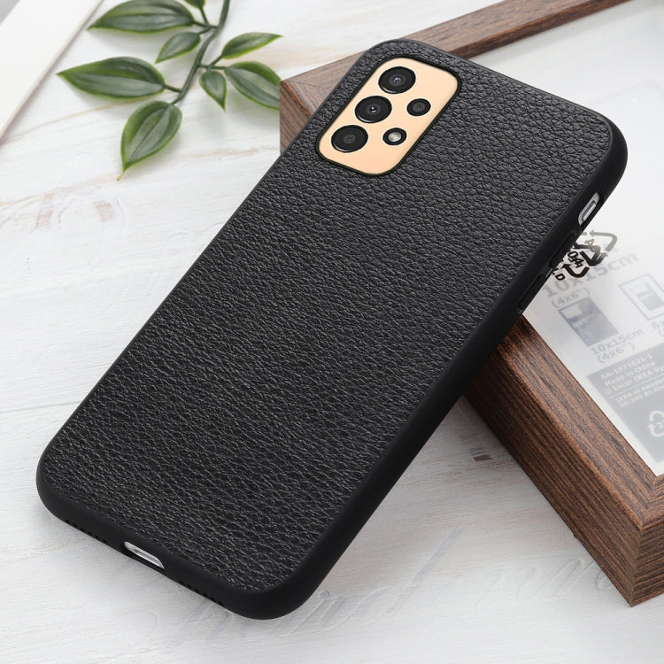 Custodia per telefono in vera pelle con texture Litchi, For Samsung Galaxy A13 4G, For Samsung Galaxy M23 / F23 5G