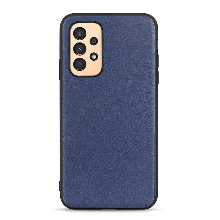 Custodia per telefono antiurto in vera pelle con trama di pecora, For Samsung Galaxy A13 4G, For Samsung Galaxy M23 / F23 5G