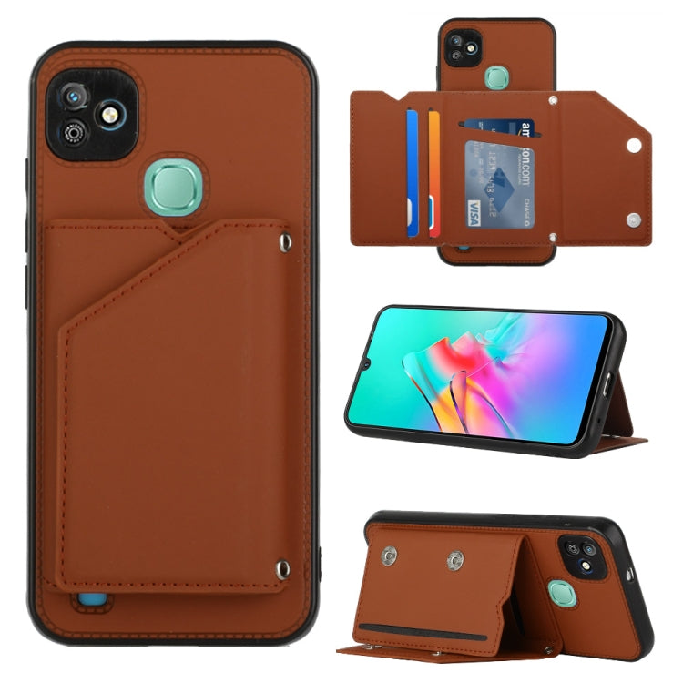 Skin Feel Custodia per telefono PU + TPU + PC, For Infinix Smart HD 2021-X612, For Tecno Pop5, For Samsung Galaxy A03 164mm