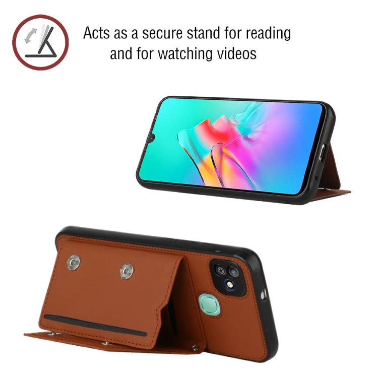 Skin Feel Custodia per telefono PU + TPU + PC, For Infinix Smart HD 2021-X612, For Tecno Pop5, For Samsung Galaxy A03 164mm