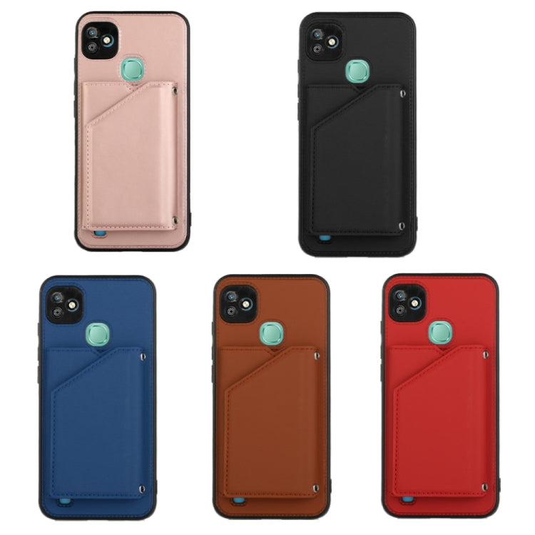 Skin Feel Custodia per telefono PU + TPU + PC, For Infinix Smart HD 2021-X612, For Tecno Pop5, For Samsung Galaxy A03 164mm