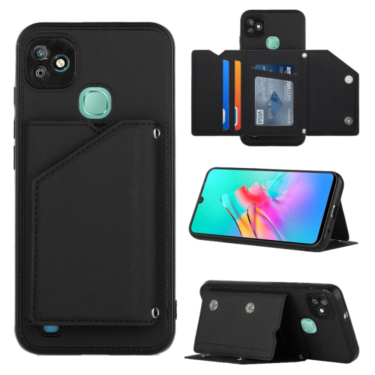 Skin Feel Custodia per telefono PU + TPU + PC, For Infinix Smart HD 2021-X612, For Tecno Pop5, For Samsung Galaxy A03 164mm
