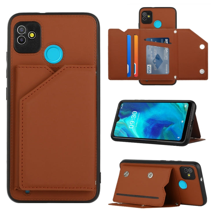 Skin Feel Custodia per telefono PU + TPU + PC, For Infinix Smart HD 2021-X612, For Tecno Pop5, For Samsung Galaxy A03 164mm