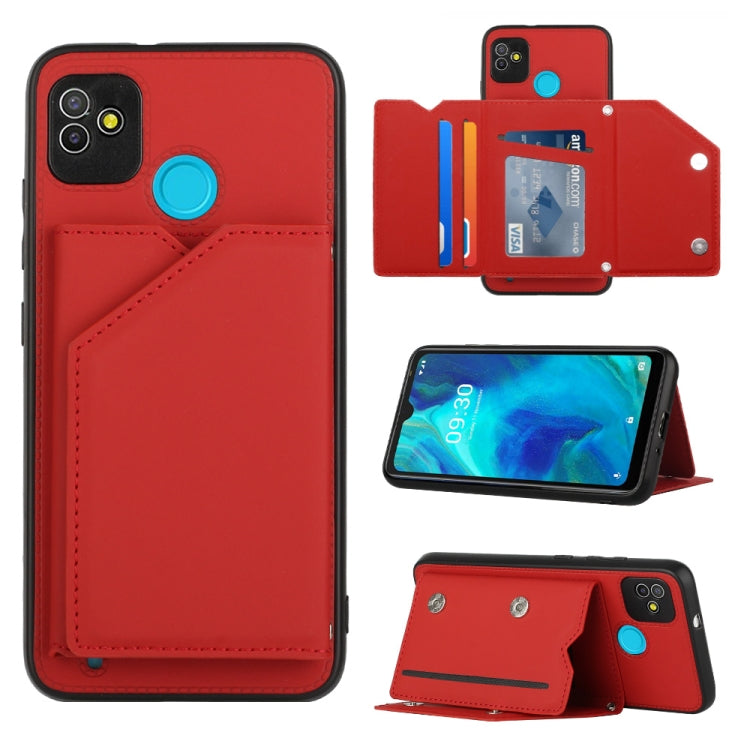 Skin Feel Custodia per telefono PU + TPU + PC, For Infinix Smart HD 2021-X612, For Tecno Pop5, For Samsung Galaxy A03 164mm