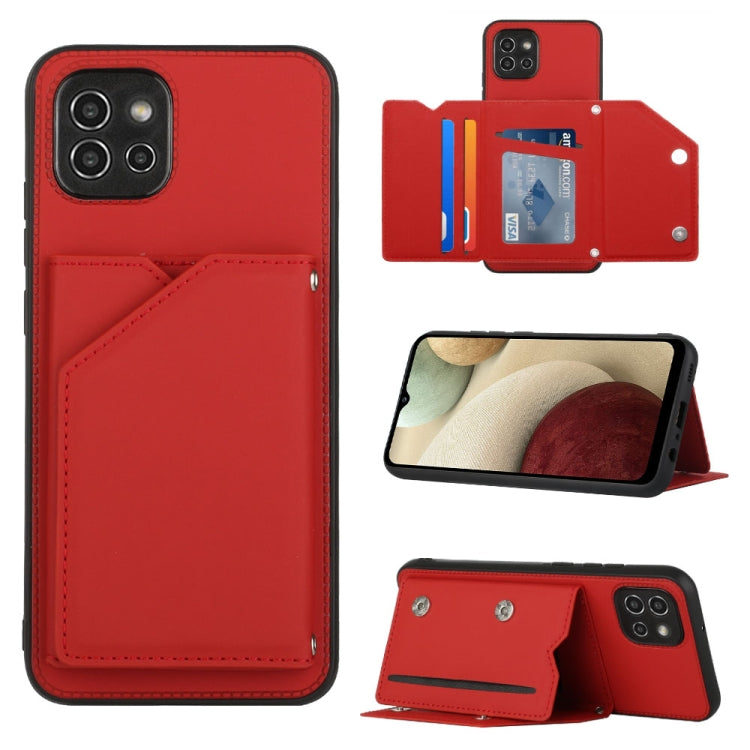 Skin Feel Custodia per telefono PU + TPU + PC, For Infinix Smart HD 2021-X612, For Tecno Pop5, For Samsung Galaxy A03 164mm
