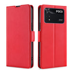 Custodia in pelle flip con fibbia laterale ultrasottile, For Xiaomi Poco M4 Pro, For Xiaomi Poco X4 Pro 5G, For Xiaomi 12 Pro, For Xiaomi Redmi K50 / K50 Pro, For Xiaomi Redmi Note 11 Global / Note 11S, For Xiaomi Redmi Note 11 Pro 4G / 5G