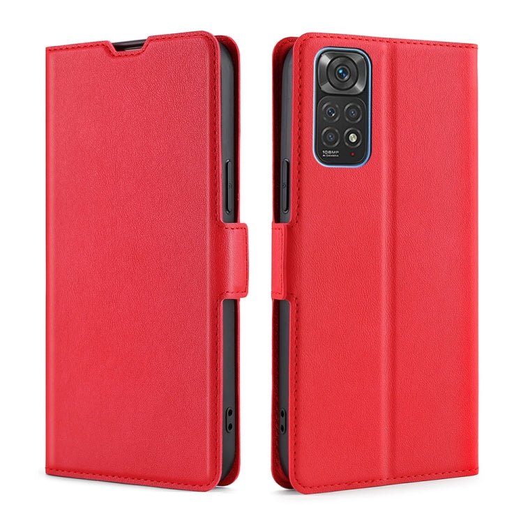 Custodia in pelle flip con fibbia laterale ultrasottile, For Xiaomi Poco M4 Pro, For Xiaomi Poco X4 Pro 5G, For Xiaomi 12 Pro, For Xiaomi Redmi K50 / K50 Pro, For Xiaomi Redmi Note 11 Global / Note 11S, For Xiaomi Redmi Note 11 Pro 4G / 5G