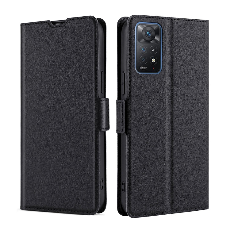 Custodia in pelle flip con fibbia laterale ultrasottile, For Xiaomi Poco M4 Pro, For Xiaomi Poco X4 Pro 5G, For Xiaomi 12 Pro, For Xiaomi Redmi K50 / K50 Pro, For Xiaomi Redmi Note 11 Global / Note 11S, For Xiaomi Redmi Note 11 Pro 4G / 5G