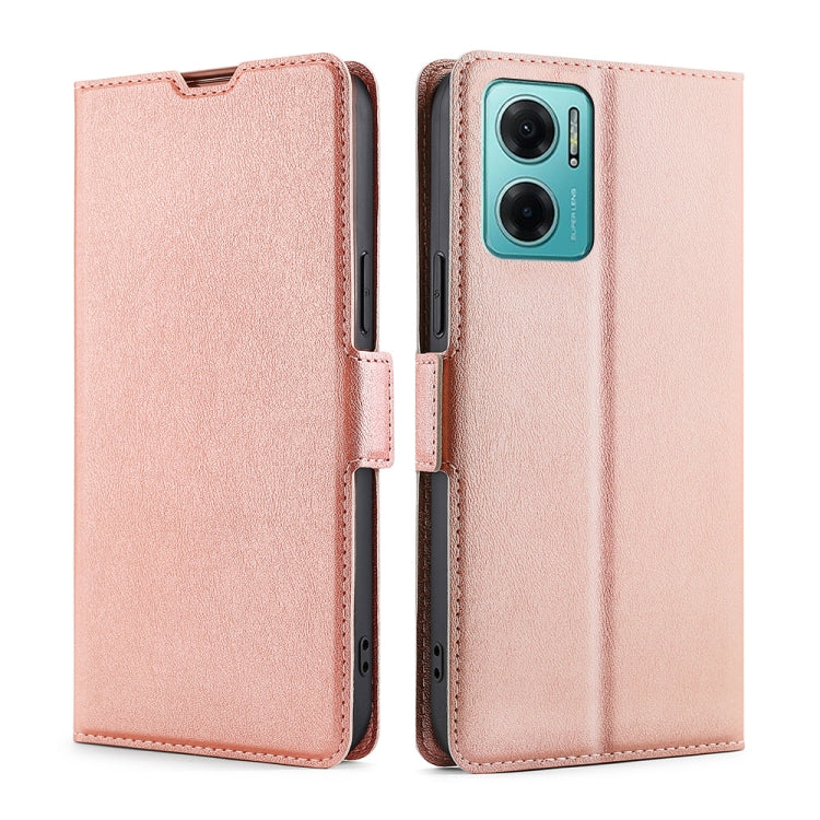 Custodia in pelle flip con fibbia laterale ultrasottile, For Xiaomi Redmi Note 11E 5G