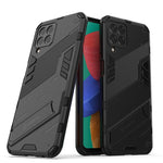 Punk Armor 2 in 1 PC + custodia per telefono antiurto in TPU con supporto invisibile, For Samsung Galaxy M33 5G India, For Samsung Galaxy M33 5G