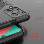 Punk Armor 2 in 1 PC + custodia per telefono antiurto in TPU con supporto invisibile, For Samsung Galaxy M33 5G India, For Samsung Galaxy M33 5G